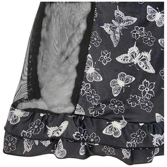 Jessica Simpson intimates Babydoll Lingerie- SMALL- Black & White- Women's - Picture 3 of 14